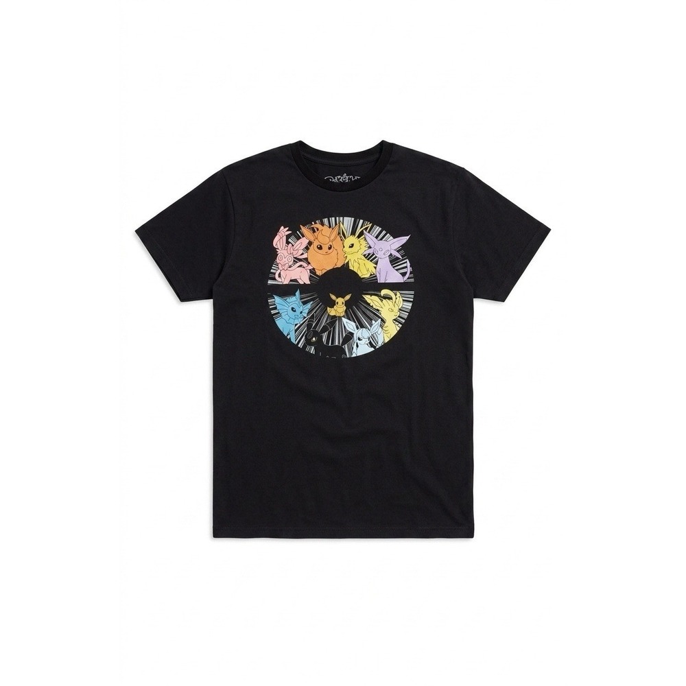 Pokemon Graphic Tee Men's Large L Black Shirt Anime Animated Series Short Sleeve